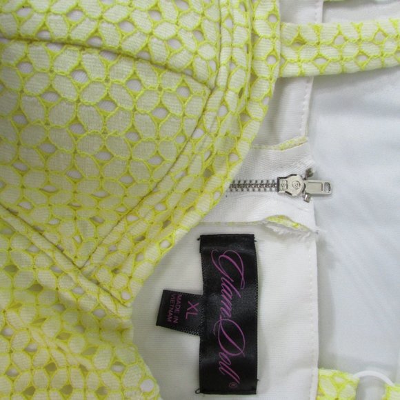 Glam Doll Dress| Yellow  Gingam Sundress XL - Picture 10 of 12